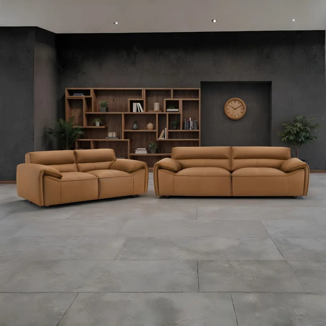 Buxton 2 Piece Leather Sofa Set By Coaster Furniture | Mobilia Cleopatra 3 2 Piece Leather Sofa Set