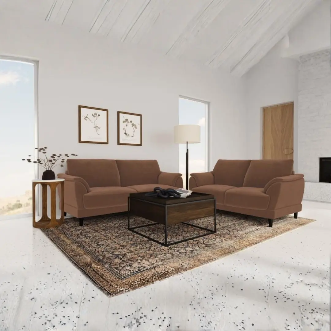 Selma Velvet Sofa And Loveseat Set By Coaster Furniture | Mobilia Cleopatra 3 Velvet Sofa and Loveseat Set