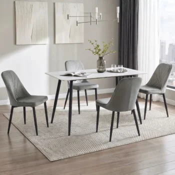 contemporary dining table set for 4