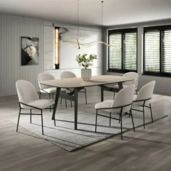 Rectangle Dining Table Set for 6