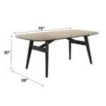 Lark Rectangle Dining Table Set for 6 by ACME - Image 5