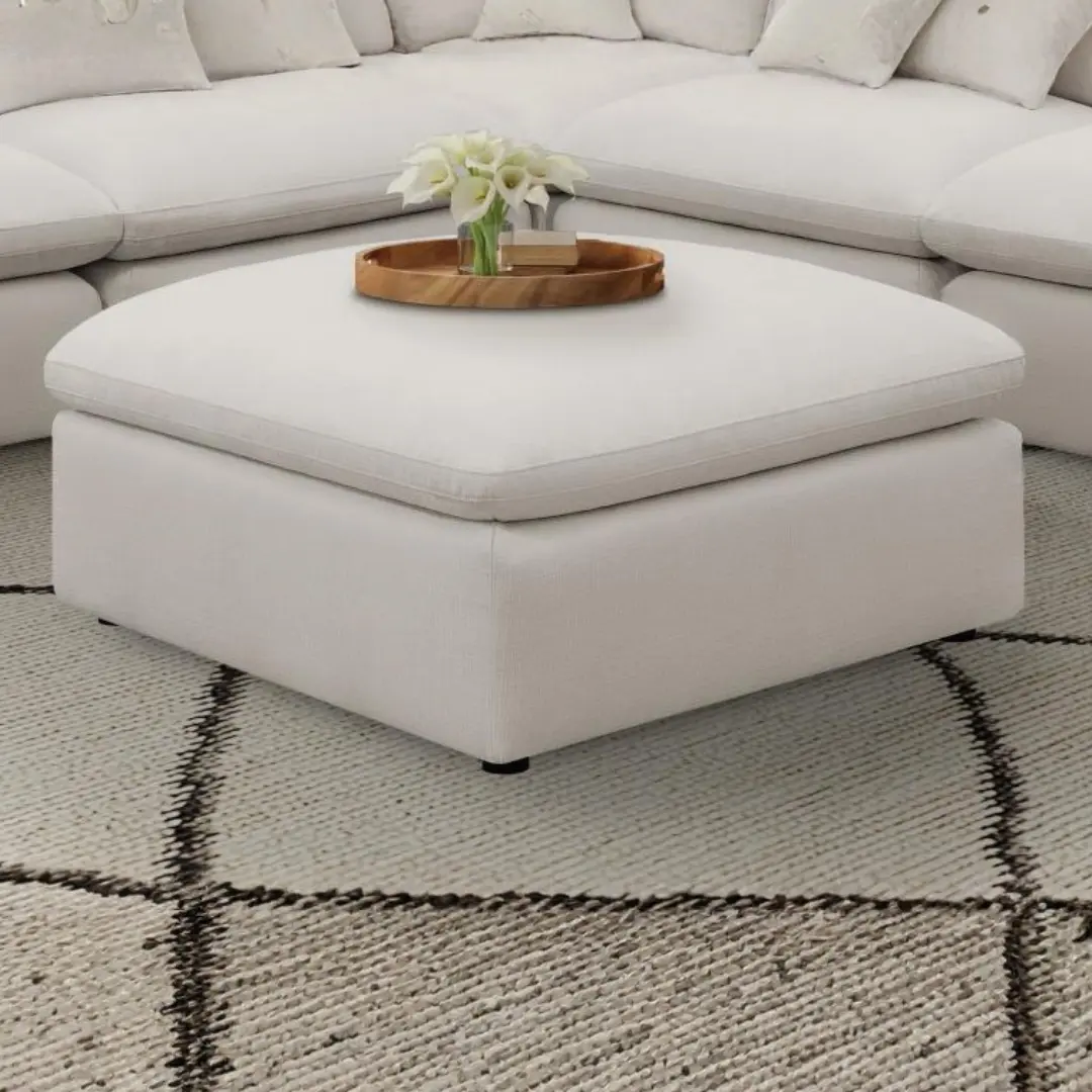 Hobson Square Ottoman For Living Room By Coaster Furniture | Mobilia Cleopatra 3 Ottoman for Living Room
