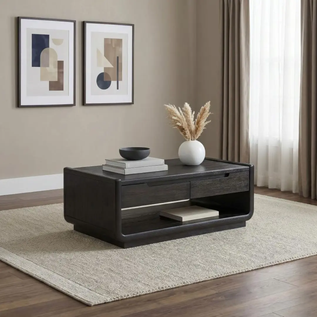 Leandro Wood Rectangle Coffee Table By Coaster Furniture | Mobilia Cleopatra 3 Wood Rectangle Coffee Table
