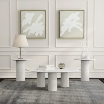 Marble Coffee Table Set