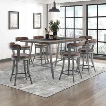 counter height rectangle table Set