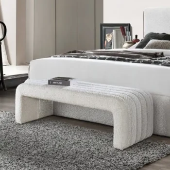 Beige Bench for Bedroom