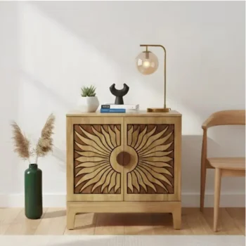 Oak Natural Small Buffet Cabinet