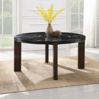 Round Marble Dining Table for 4
