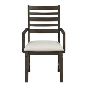 wooden dining chair with arms
