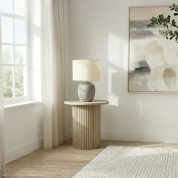 Fluted End Table