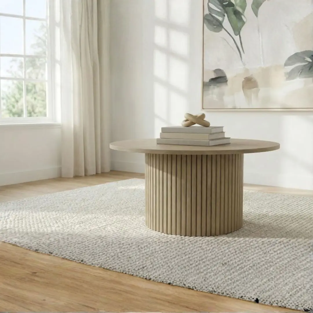 Hamlyn Round Pedestal Coffee Table By Coaster Furniture | Mobilia Cleopatra 3 Round Pedestal Coffee Table