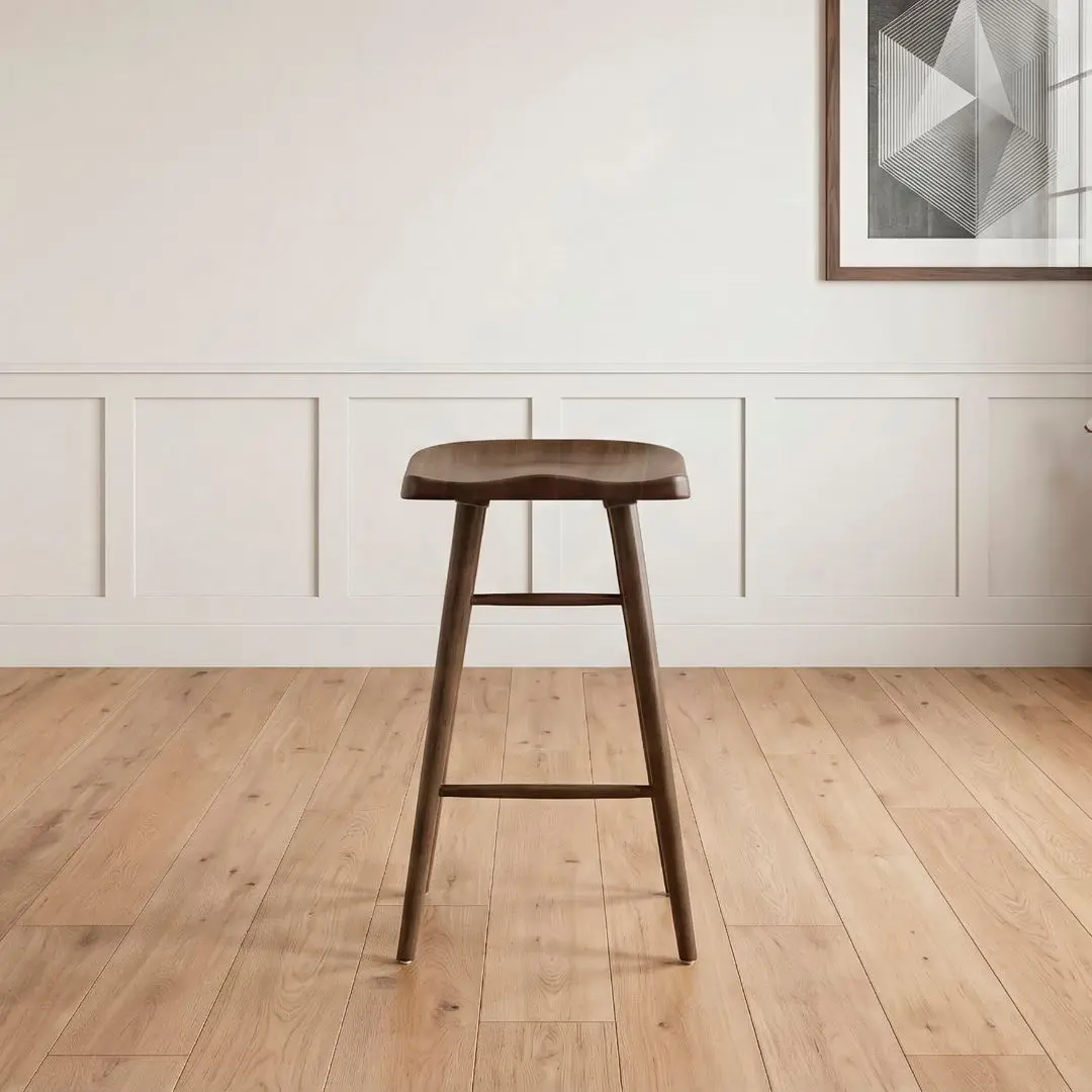 Oliver Brown Pub Wood Stool Chair Set Of 2 By Homelegance | Mobilia Cleopatra 3 wood stool chair