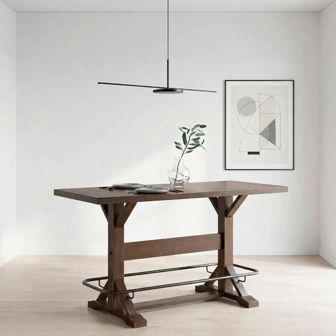Oliver Brown Counter Height Bar Table By Homelegance | Mobilia Cleopatra 3 counter height bar table