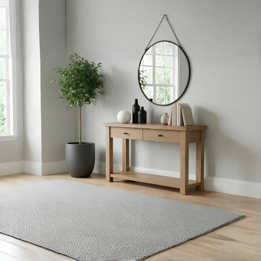 Beasley 2-Drawer Rustic Wood Console Table By Coaster Furniture | Mobilia Cleopatra 3 Rustic Wood Console Table