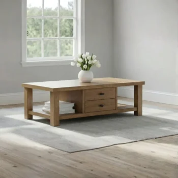 Rustic Coffee Table with Storage