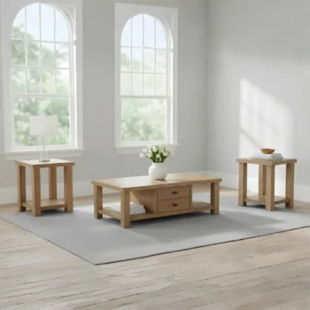 Wood Coffee Table Set