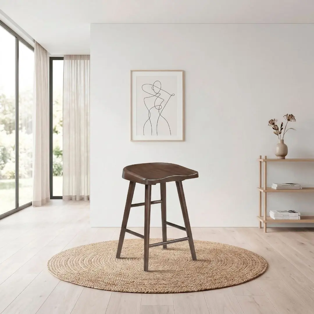 Oliver Brown Counter Height Stool Chair Wood Set Of 2 By Homelegance | Mobilia Cleopatra 3 stool chair wood