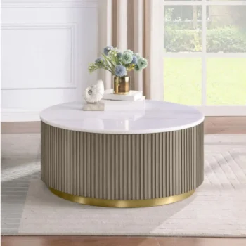 Round Marble Top Coffee Table