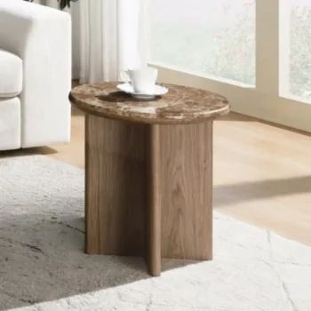 Real Marble End Table