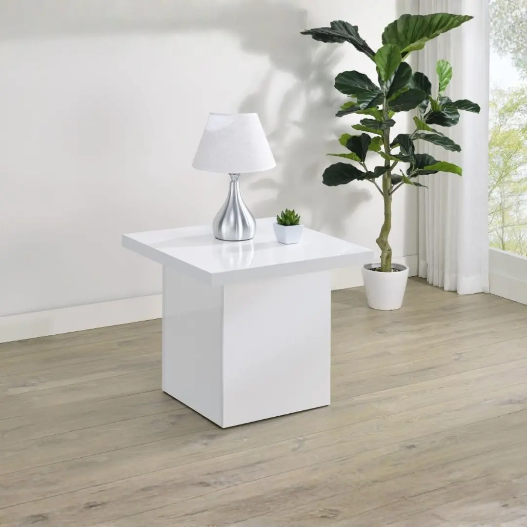 Devar Square End Table For Living Room By Coaster Furniture | Mobilia Cleopatra 3 Square End Table for Living Room