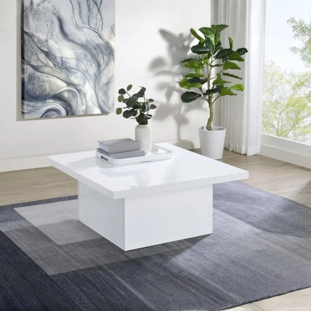 Devar Square Coffee Table Wood By Coaster Furniture | Mobilia Cleopatra 3 Square Coffee Table Wood