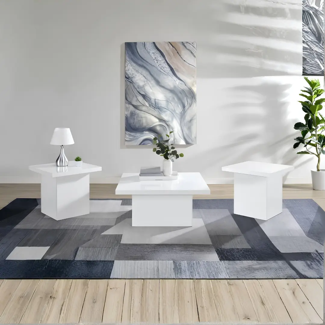 Devar Square Coffee Table Set Of 3 By Coaster Furniture | Mobilia Cleopatra 3 Square Coffee Table Set of 3