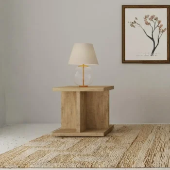 Rustic Wood End Table