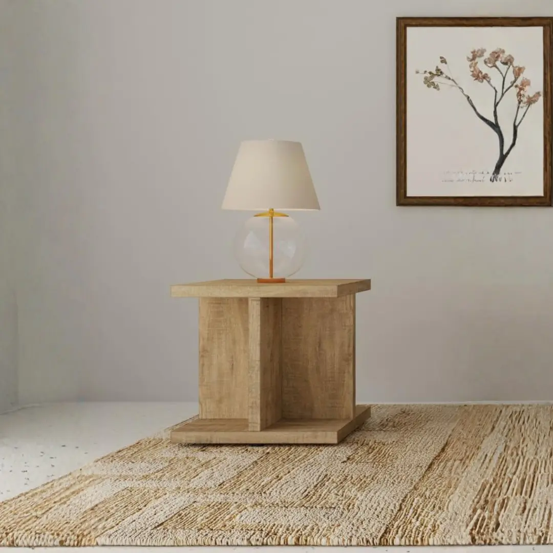 Cortona Rustic Wood End Table Mango By Coaster Furniture | Mobilia Cleopatra 3 Rustic Wood End Table