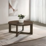 Wood Coffee Table Round
