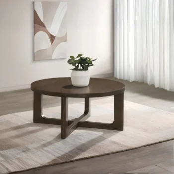 Wood Coffee Table Round