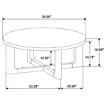 Wood Coffee Table Round
