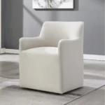 Cream Swivel Accent Chair