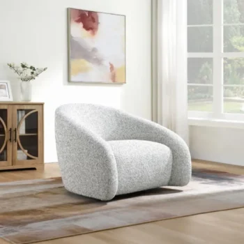 Gray Swivel Accent Chair
