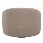 Zoey Latte Linen Swivel Accent Chair By ACME in Beige – View 4