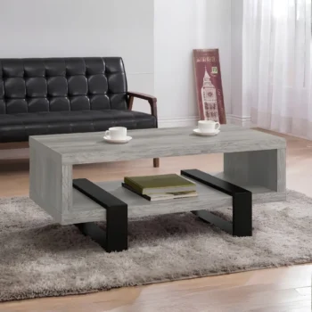 Wood and Metal Coffee Table
