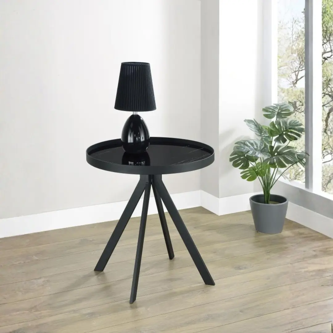 Briggs Tempered Glass End Table By Coaster Furniture | Mobilia Cleopatra 3 Tempered Glass End Table