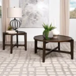 Solid Wood Round Coffee Table