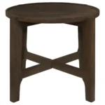 Solid Wood Round End Table