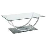 Metal and Glass Coffee Table