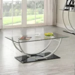 Metal and Glass Coffee Table