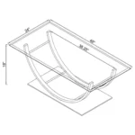 Metal and Glass Coffee Table