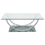 Metal and Glass Coffee Table