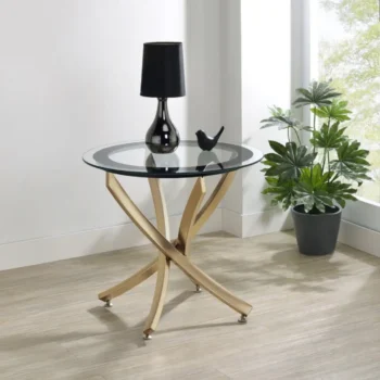 Metal Base End Table