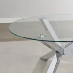 Tempered Glass Top End Table