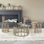 Round Coffee Table End Table Set