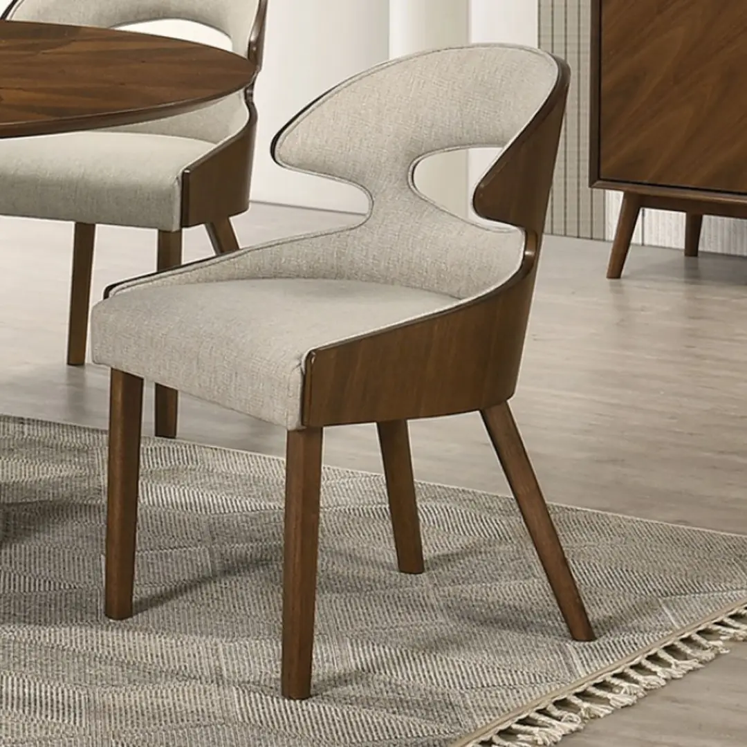 Hillerod Modern Walnut Dining Chair Set Of 2 By Furniture Of America | Mobilia Cleopatra 3 Modern Walnut Dining Chair