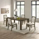 Coppet Dark Walnut Dining Chair Set of 2 by Furniture of America – Dining Chair & Bench – View 4