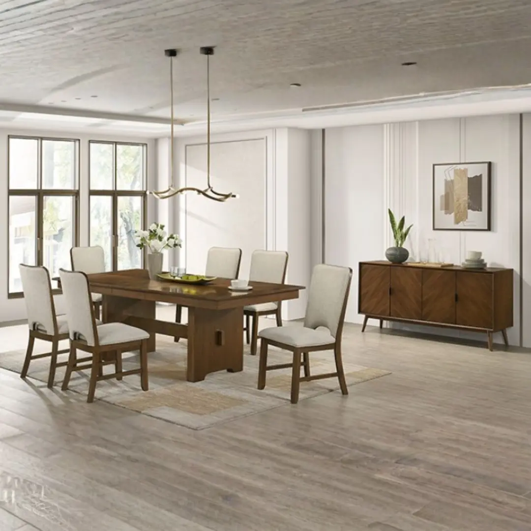 Horsholm 7 Piece Dining Room Set By Furniture Of America | Mobilia Cleopatra 3 7 Piece Dining Room Set