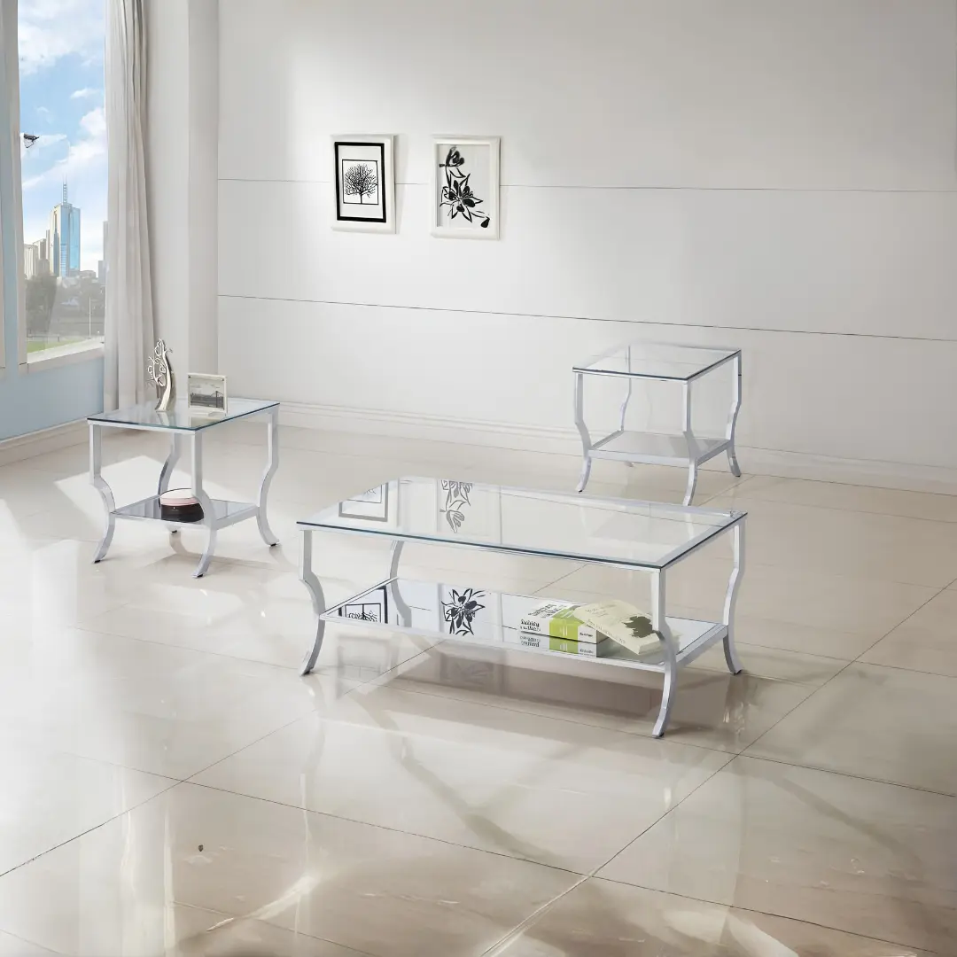 Saide Modern Living Room Coffee Table Set By Coaster Furniture | Mobilia Cleopatra 3 Modern Living Room Coffee Table Set