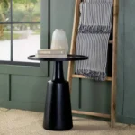 Round Wood Side Table